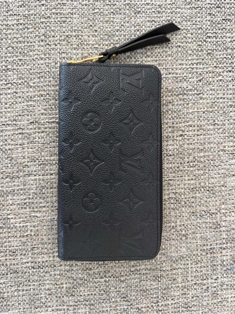 Louis Vuitton Black Empreinte Monogram Zippy Wallet
